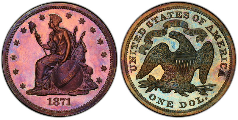 1871 Proof Dollar Pattern - J-1138c