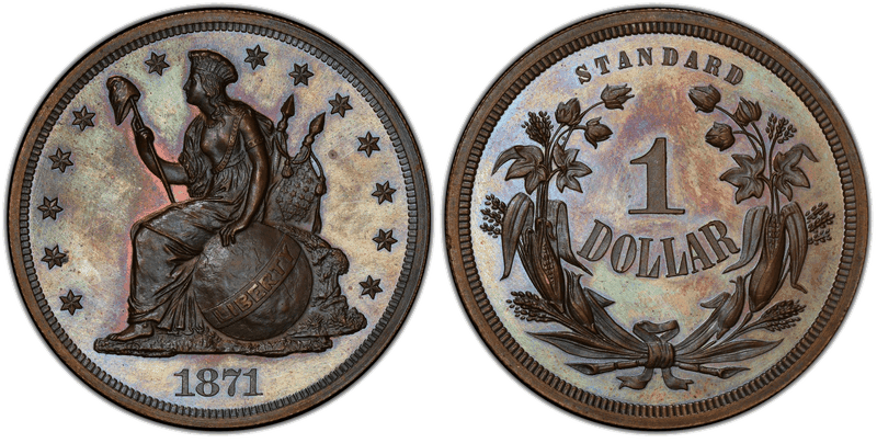 1871 Proof Dollar Pattern - J-1141