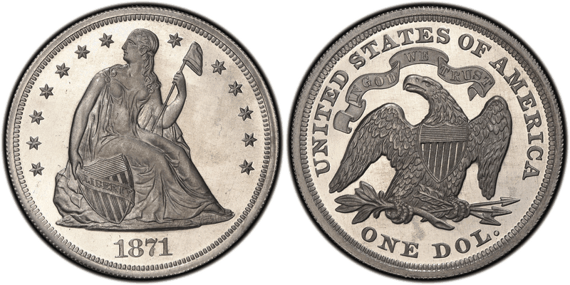 1871 Proof Dollar Pattern - J-1152