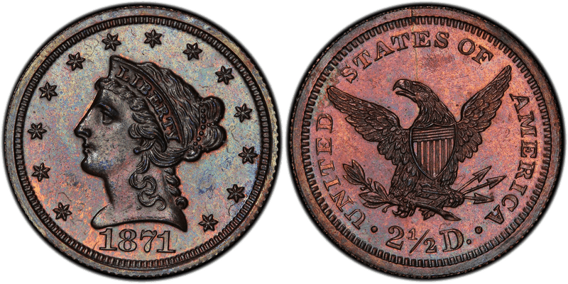 1871 Quarter Eagle Patterns