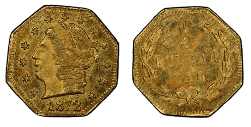 1872 Gold Quarter - BG-725