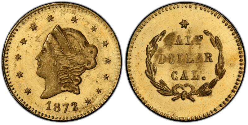 1872 Gold Half Dollar - BG-1013