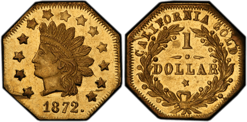 1872 Gold Dollar - BG-1119