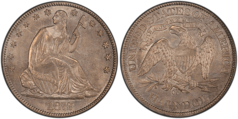 1872 Seated Liberty Half Dollar