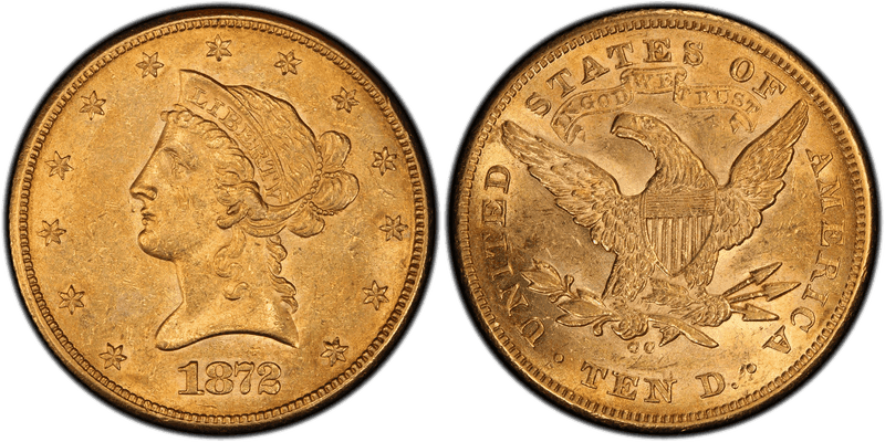 1872 Liberty Head Eagle