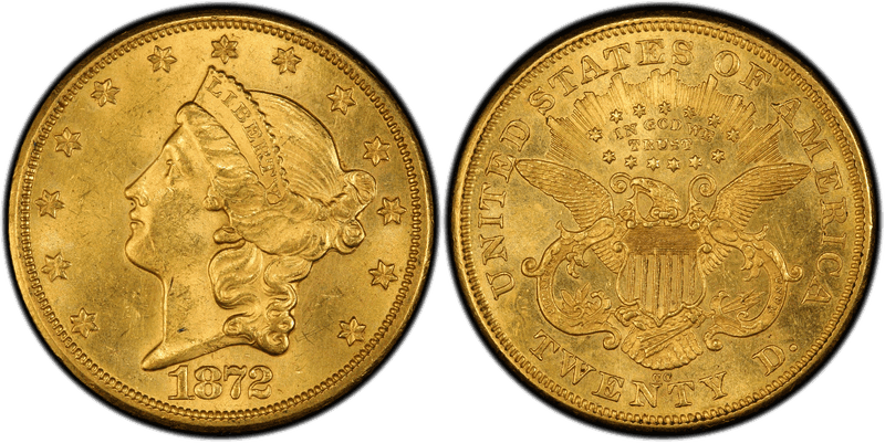 1872 Liberty Head Double Eagle