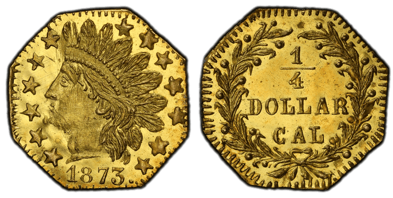 1873 Gold Quarter - BG-793