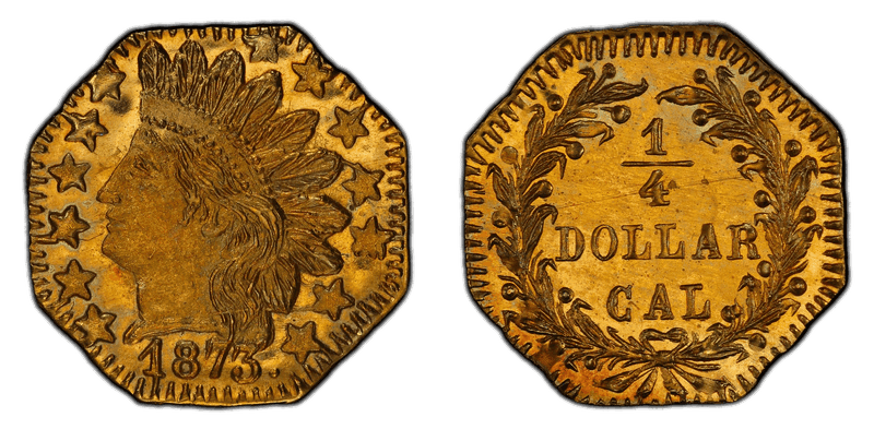 1873 Gold Quarter - BG-794