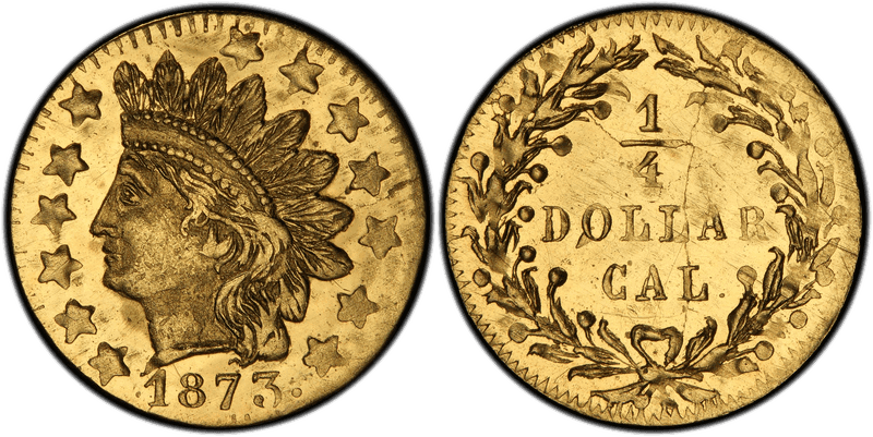 1873 Gold Quarter - BG-871