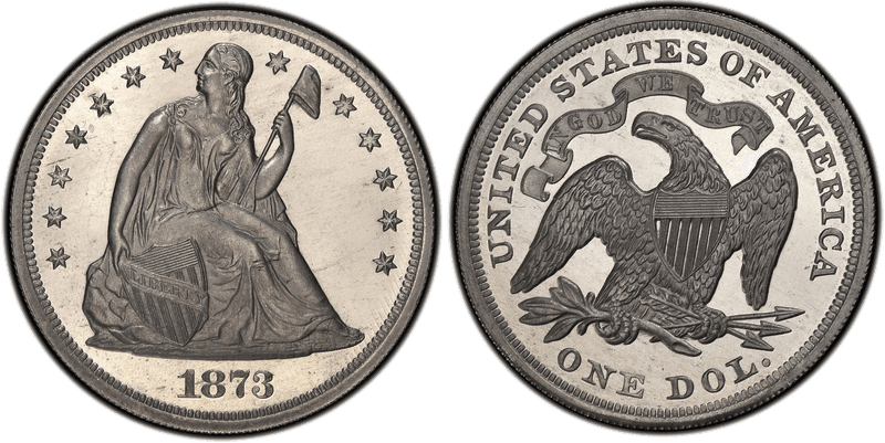 1873 Proof Dollar Pattern - J-1275