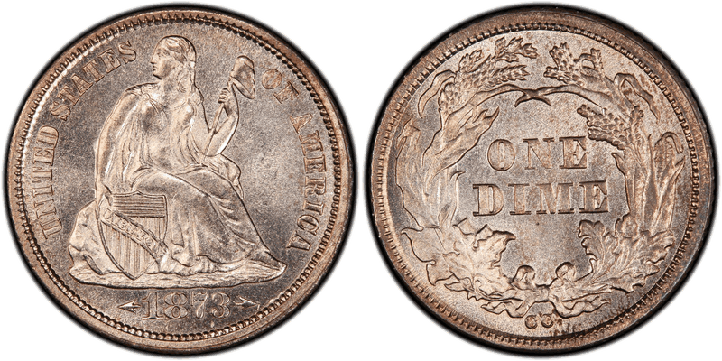 1873 Seated Liberty Dime