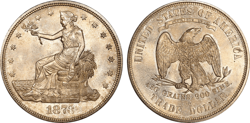 1873 (CC) Trade Dollar