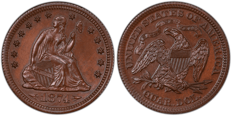 1874 Quarter Patterns
