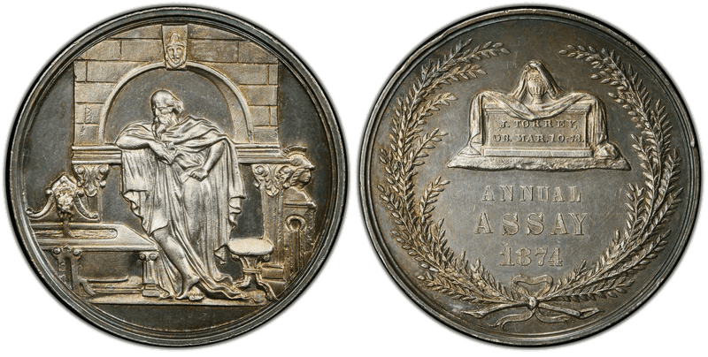 1874 Assay Commission Medal - JK-AC-13, Silver, Archimedes