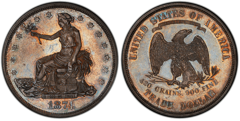 1874 Trade Dollar