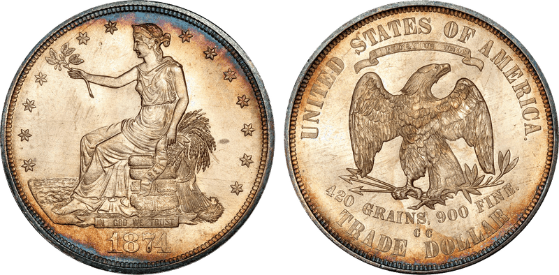 1874 (CC) Trade Dollar