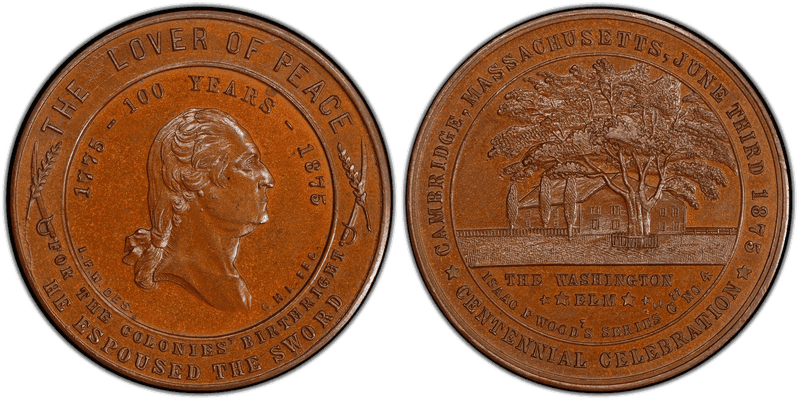 1875 Bronze Medal GW-835, Cambridge Centennial
