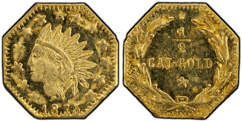 1875 Gold Half Dollar - BG-933