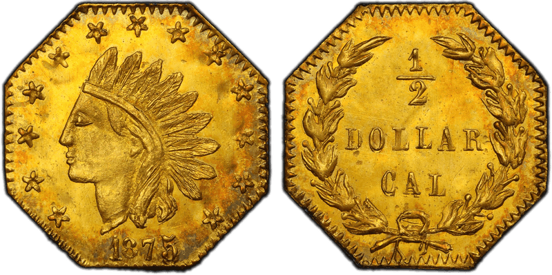 1875 Gold Half Dollar - BG-934
