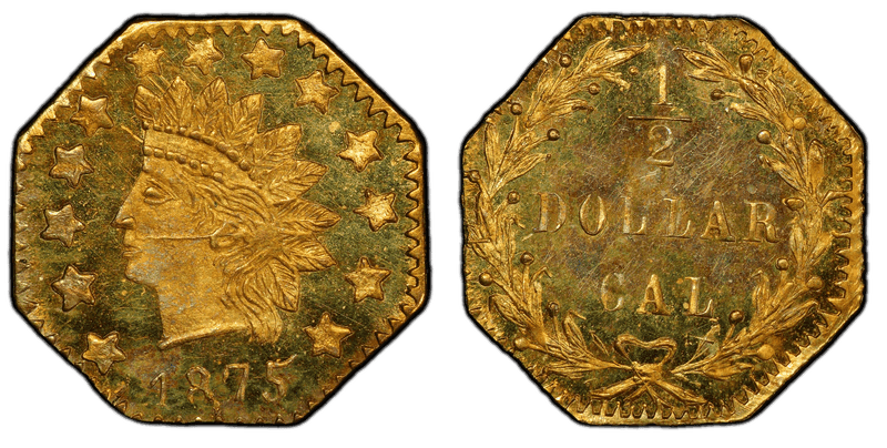 1875 Gold Half Dollar - BG-946