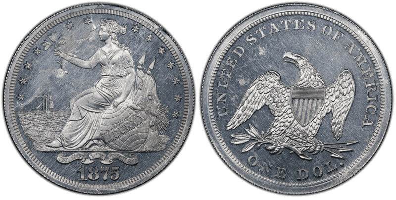 1875 Proof Dollar Pattern - J-1422