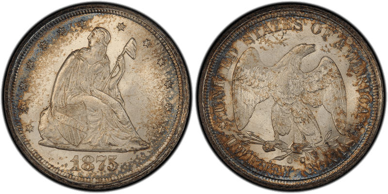1875 (CC) Seated Liberty Twenty Cent
