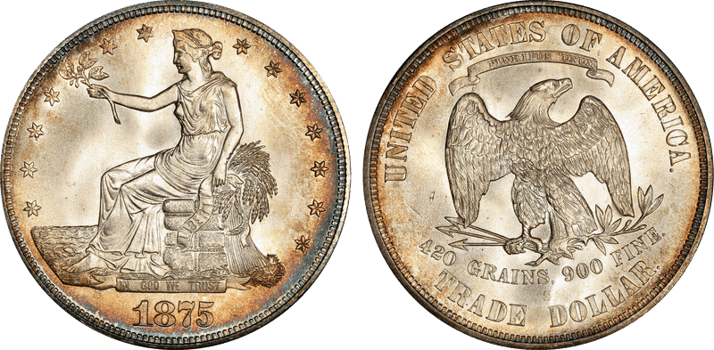 1875 (S) Trade Dollar