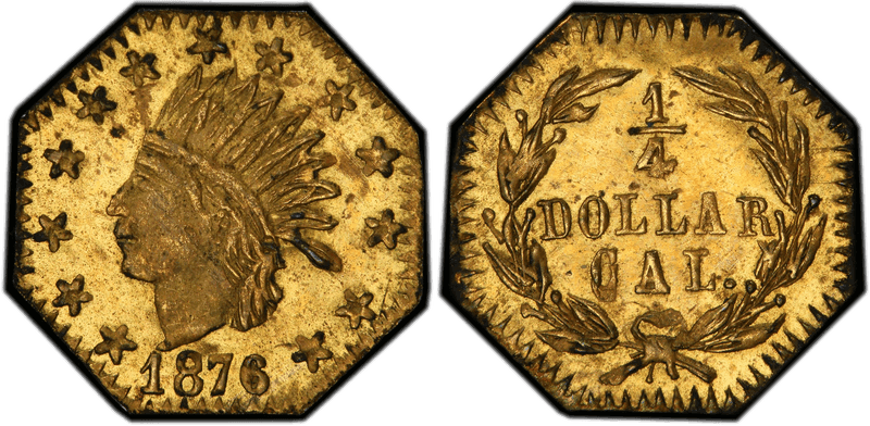 1876 Gold Quarter - BG-785