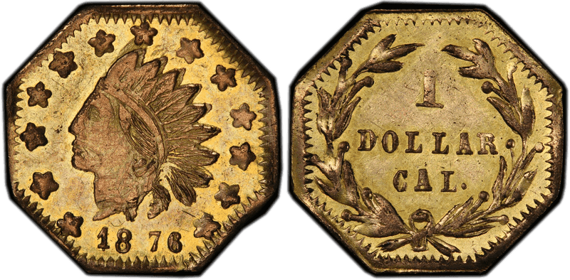 1876 Gold Dollar - BG-1113