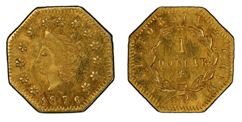 1876 Gold Dollar - BG-1117