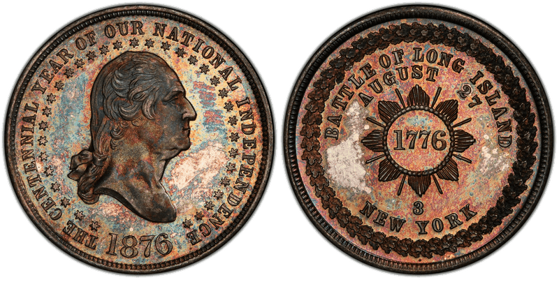 1876 Silver So-Called Dollar GW-886, HK-96, Long Island