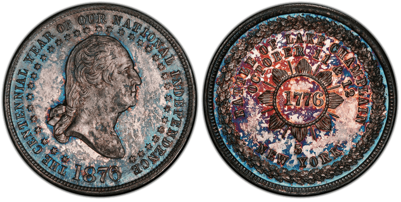1876 Silver So-Called Dollar GW-888, HK-102, Lake Champlain