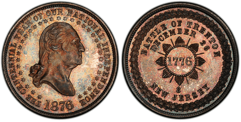 1876 Silver So-Called Dollar GW-891, HK-111, Trenton