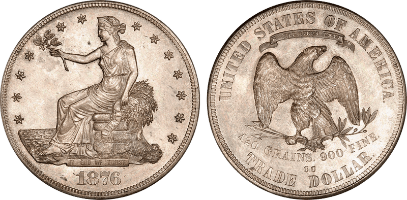 1876 Trade Dollar