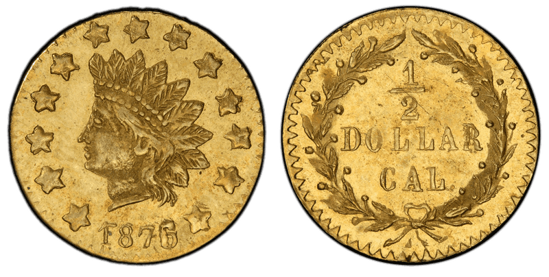 1876/5 Gold Half Dollar - BG-1059