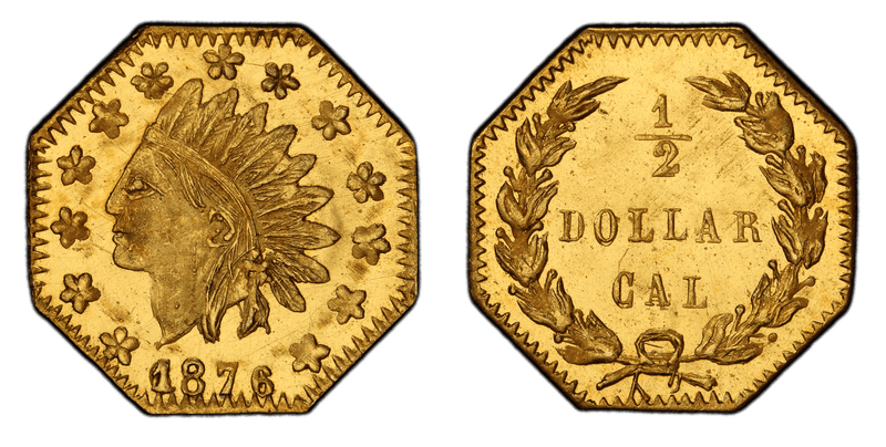 1876/6876 Gold Half Dollar - BG-935