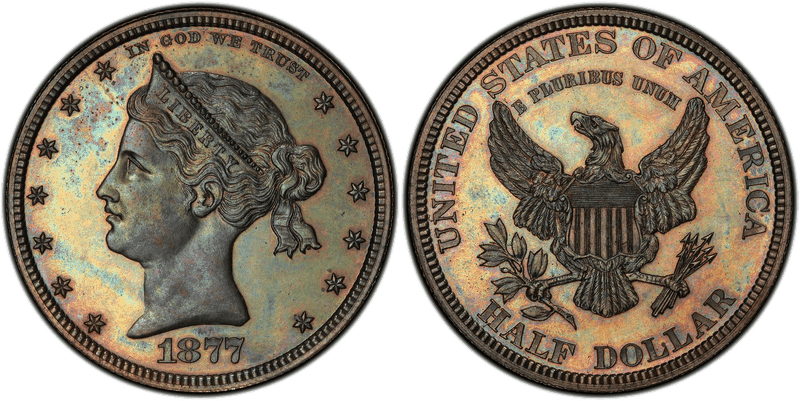 1877 Proof Half Dollar Pattern - J-1502
