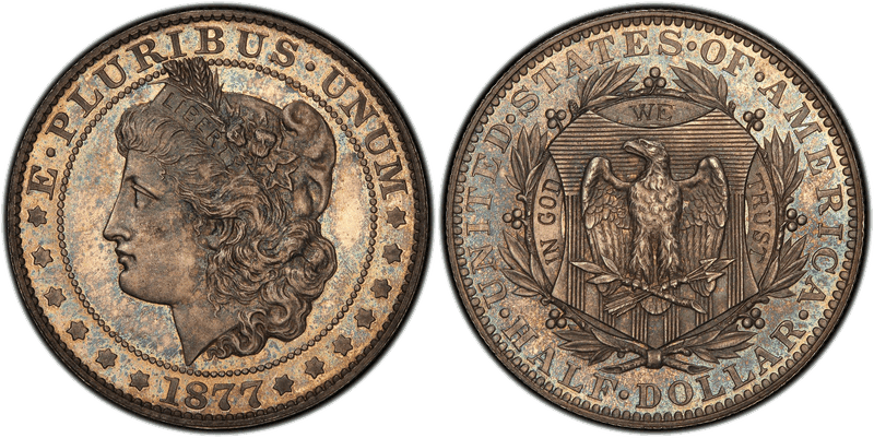 1877 Proof Half Dollar Pattern - J-1522