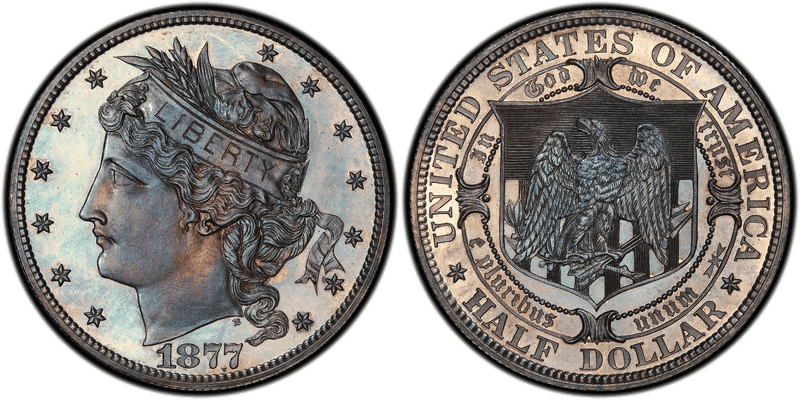 1877 Proof Half Dollar Pattern - J-1524