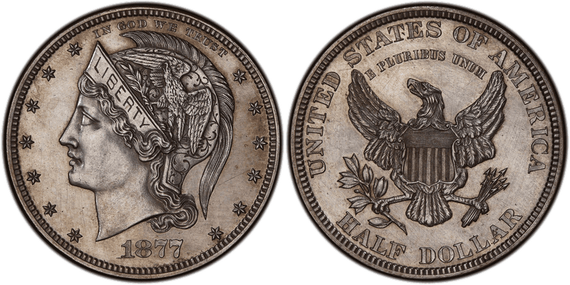1877 Proof Half Dollar Pattern - J-1529