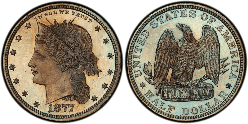 1877 Proof Half Dollar Pattern - J-1533