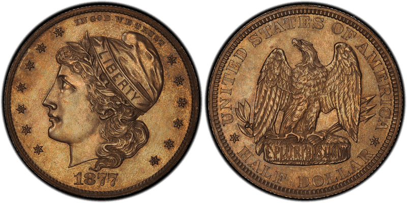 1877 Proof Half Dollar Pattern - J-1538