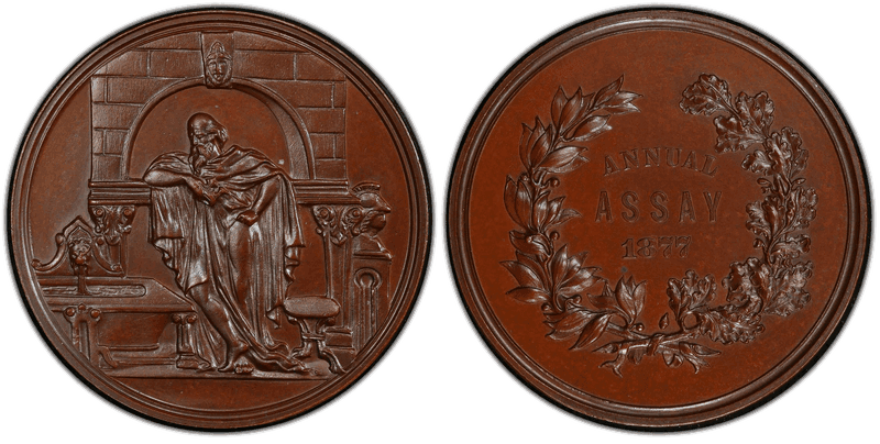 1877 Assay Commission Medal - JK-AC-16, Bronze, Archimedes