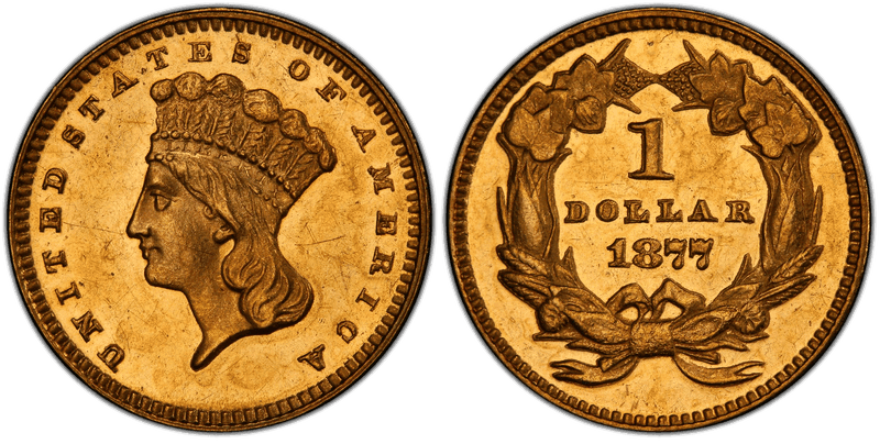 1877 Liberty Gold Dollar