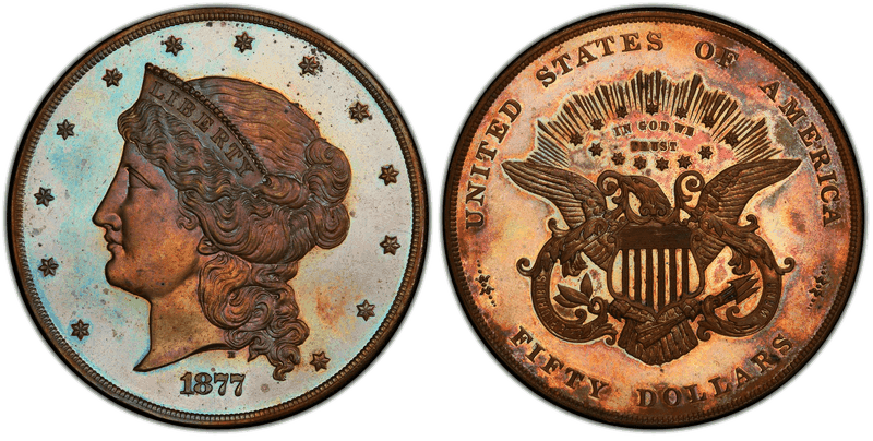 1877 Proof Fifty Dollar Pattern - J-1547