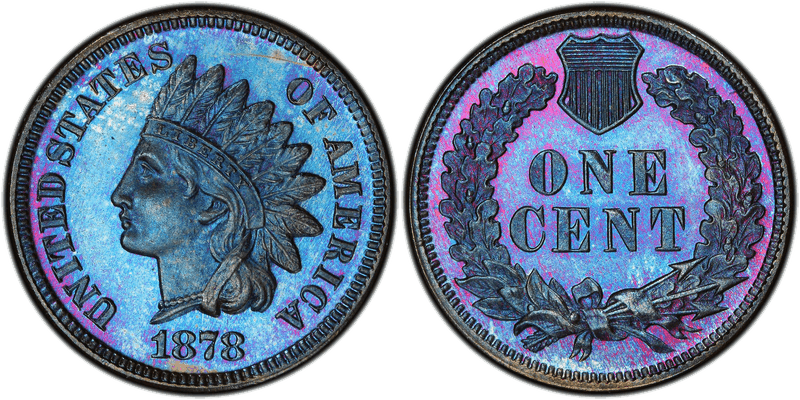 1878 Indian Head Cent Base