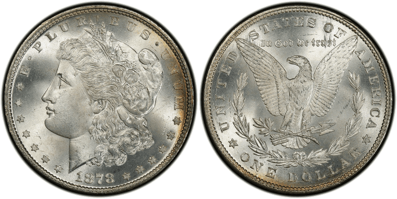 1878 Proof Morgan Dollar - Reverse of 1879