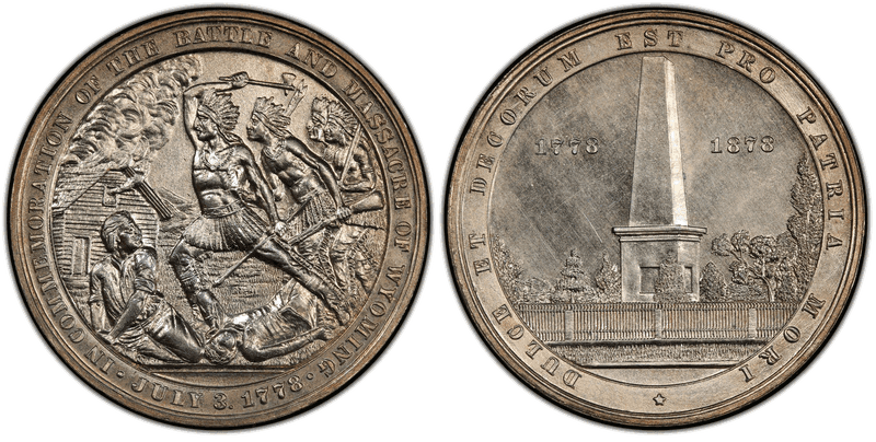 1878 Nickel Copper So-Called Dollar HK-120e,-Plated WY Battle Centennial