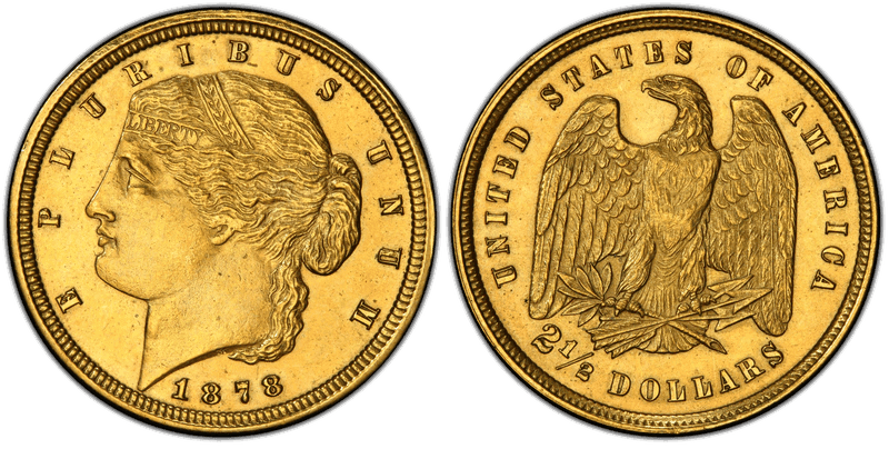 1878 Proof Quarter Eagle Pattern - J-1567, Gilt