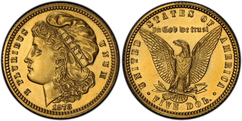 1878 Proof Half Eagle Pattern - J-1578, Gilt